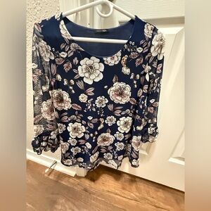 Papermoon Deep Blue Blouse